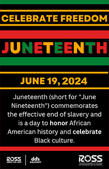 Juneteenth commemorative poster